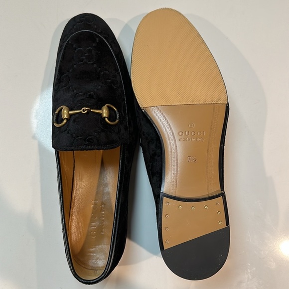 MEN'S GUCCI JORDAAN BLUE GG VELVET LOAFER Size 7.5=8US - Picture 17 of 17